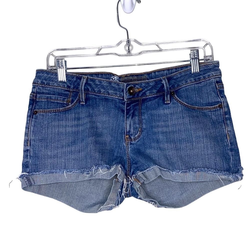 Bullhead Juniors Denim Short Shorts Cuffed Hem Size 9 !